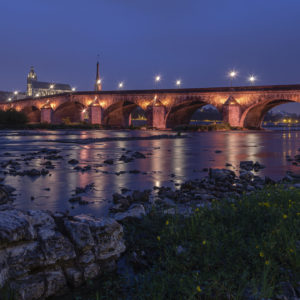 Pont Gabriel de Blois, conception lumière et écologie par Virginie Voué